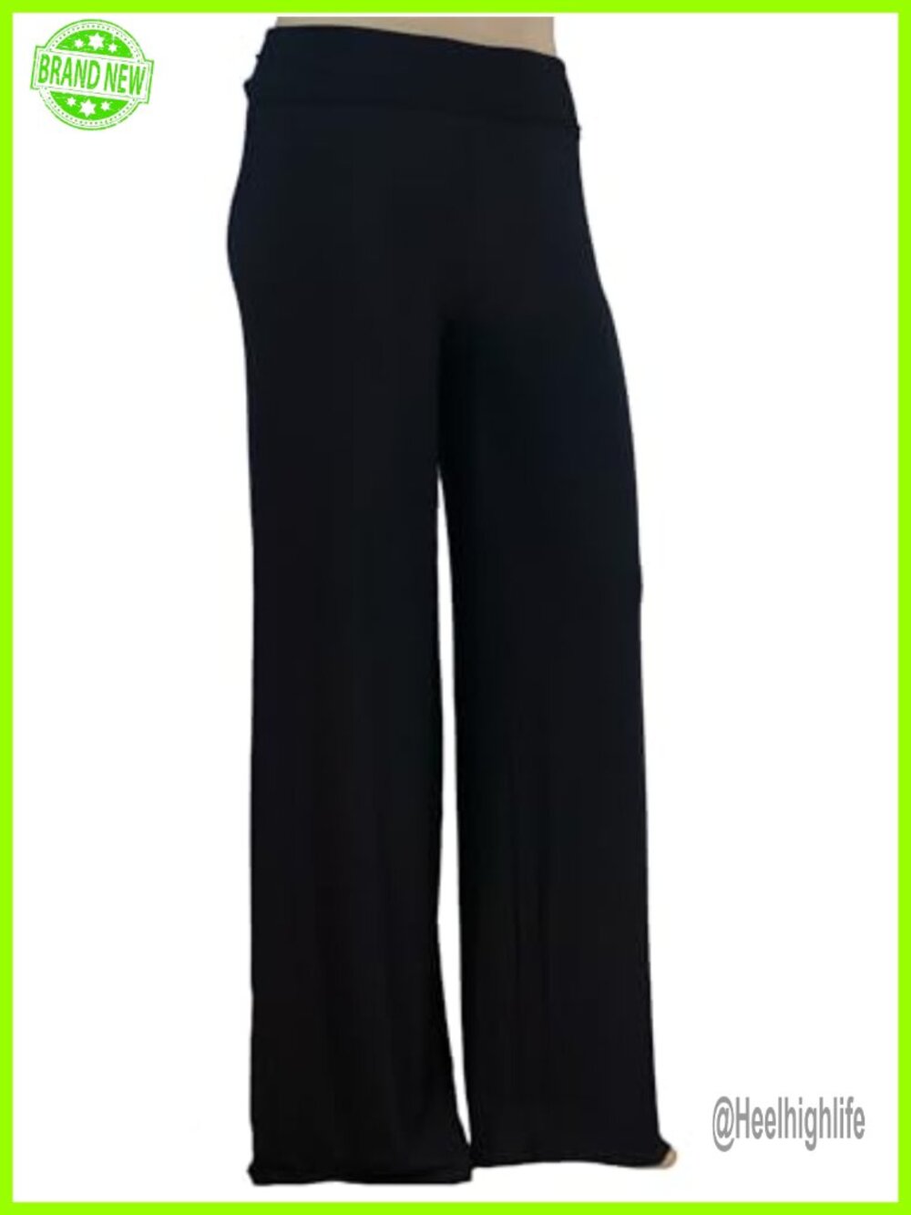 Plus Size Palazzo Pants Wide Leg Pull On Dress Pants Modal Comfort